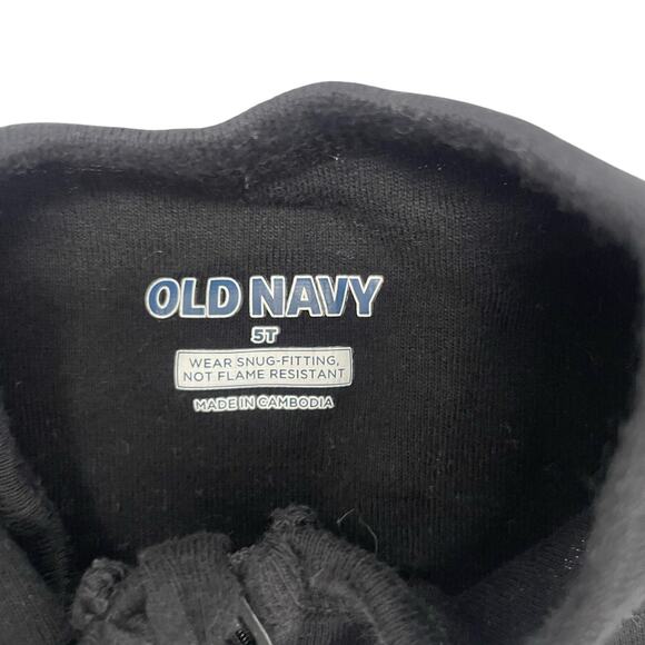 Old Navy One Piece Skeleton PJS Pajamas Size 5T Black - Picture 3 of 3